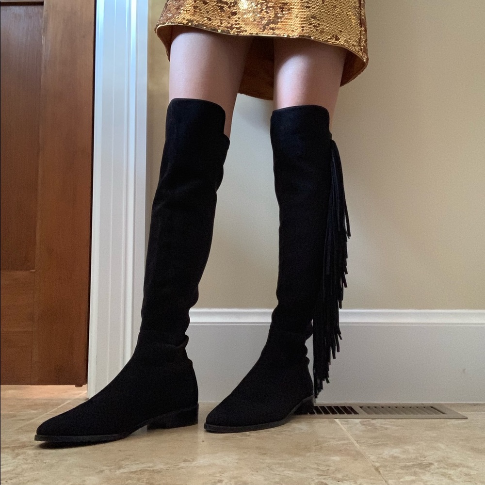 Stuart Weitzman Fringe Boots